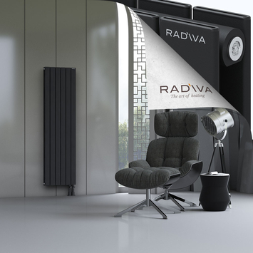 Oti Radiateur En Aluminium 1600x440 Noir Bas à droite 50mm