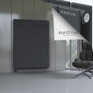 Oti Radiateur En Aluminium 1800x1402 Anthracite Foncé Bas à gauche 50mm