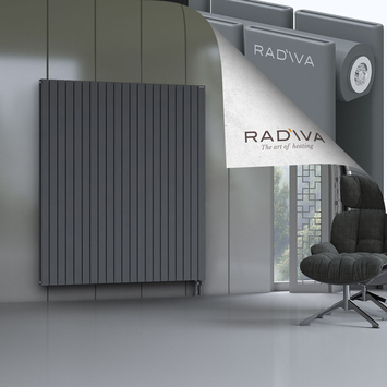 Oti Radiateur En Aluminium 1800x1550 Anthracite Bas à droite 50mm