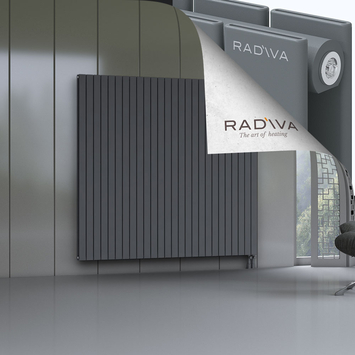 Oti Radiateur En Aluminium 1800x1920 Anthracite Bas à droite 50mm