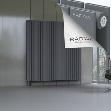 Oti Radiateur En Aluminium 1900x1846 Anthracite Bas à gauche 50mm