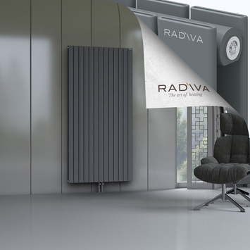 Oti Radiateur En Aluminium 1900x958 Anthracite Bas Milieu 50mm