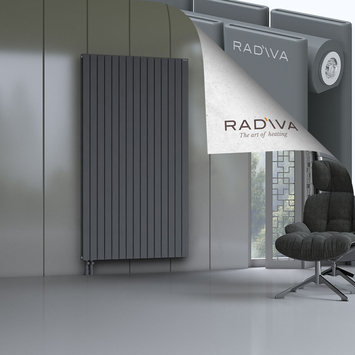 Oti Radiateur En Aluminium 2000x1106 Anthracite Bas à gauche 50mm