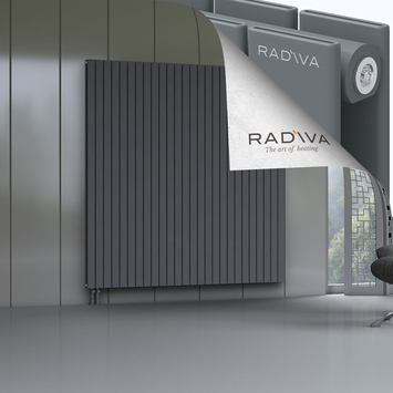 Oti Radiateur En Aluminium 2000x1920 Anthracite Bas à gauche 50mm