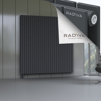 Oti Radiateur En Aluminium 2000x1994 Anthracite Foncé Bas à gauche 50mm