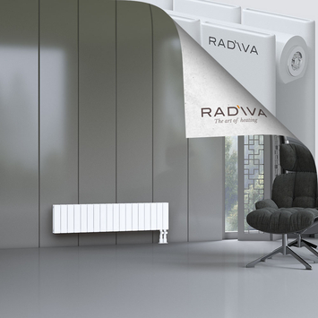 Oti Radiateur En Aluminium 300x1328 Blanc Bas à droite 50mm