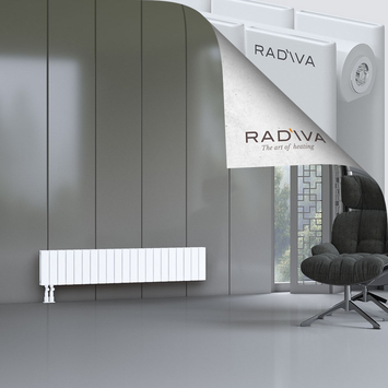 Oti Radiateur En Aluminium 300x1550 Blanc Bas à gauche 50mm