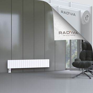 Oti Radiateur En Aluminium 300x1624 Blanc Bas à gauche 50mm