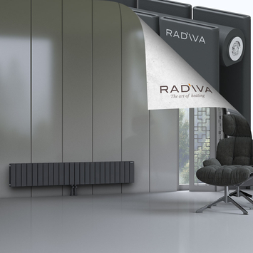 Oti Radiateur En Aluminium 300x1772 Anthracite Foncé Bas Milieu 50mm