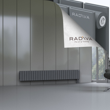 Oti Radiateur En Aluminium 300x2068 Anthracite Bas à droite 50mm