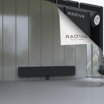Oti Radiateur En Aluminium 300x2068 Noir Bas Milieu 50mm