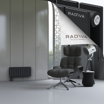 Oti Radiateur En Aluminium 300x736 Noir Bas à gauche 50mm