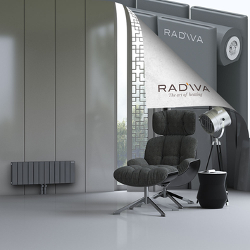 Oti Radiateur En Aluminium 300x884 Anthracite Bas Milieu 50mm