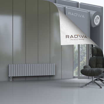 Oti Radiateur En Aluminium 400x1624 Gris Bas à gauche 50mm
