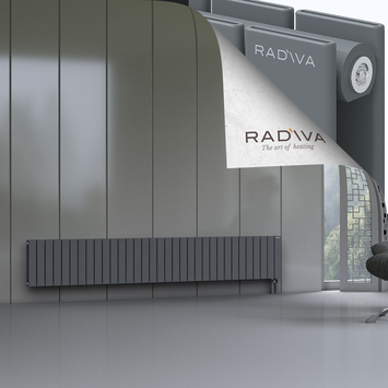 Oti Radiateur En Aluminium 400x2438 Anthracite Bas à droite 50mm