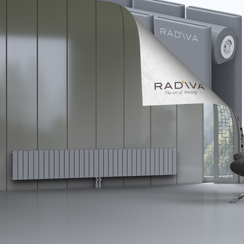 Oti Radiateur En Aluminium 400x2512 Gris Bas Milieu 50mm