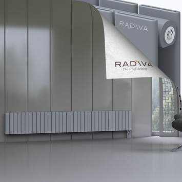 Oti Radiateur En Aluminium 400x2586 Gris Bas à droite 50mm