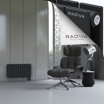 Oti Radiateur En Aluminium 400x810 Noir Bas à droite 50mm