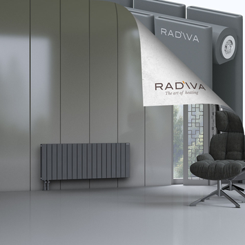 Oti Radiateur En Aluminium 500x1328 Anthracite Bas à gauche 50mm