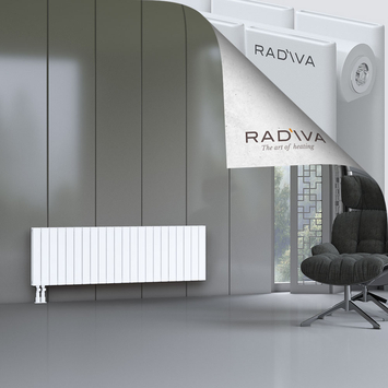 Oti Radiateur En Aluminium 500x1624 Blanc Bas à gauche 50mm