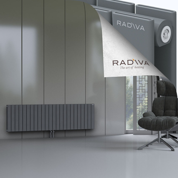 Oti Radiateur En Aluminium 500x1772 Anthracite Bas Milieu 50mm