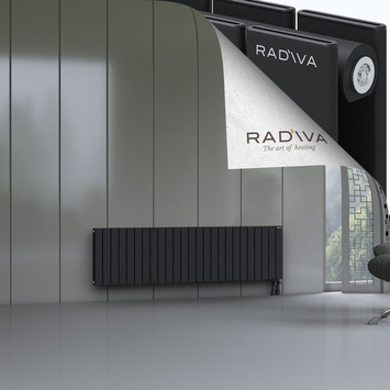 Oti Radiateur En Aluminium 500x1846 Noir Bas à droite 50mm