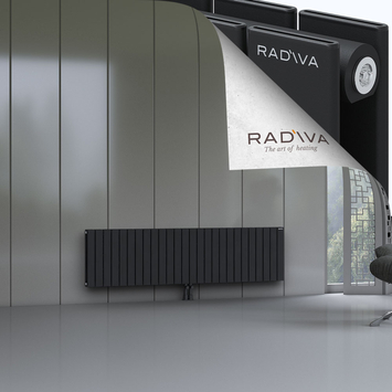 Oti Radiateur En Aluminium 500x1920 Noir Bas Milieu 50mm