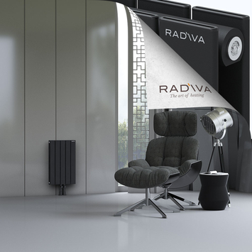 Oti Radiateur En Aluminium 600x366 Noir Bas Milieu 50mm