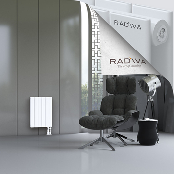 Oti Radiateur En Aluminium 600x440 Blanc Bas à droite 50mm