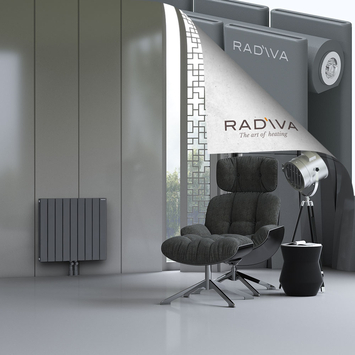 Oti Radiateur En Aluminium 600x662 Anthracite Bas Milieu 50mm