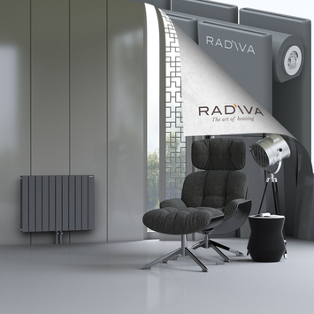 Oti Radiateur En Aluminium 600x810 Anthracite Bas Milieu 50mm
