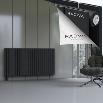 Oti Radiateur En Aluminium 900x1772 Noir Bas à gauche 50mm