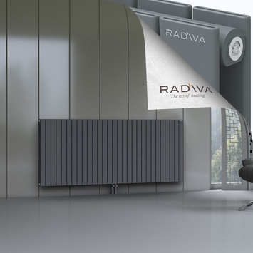 Oti Radiateur En Aluminium 900x2142 Anthracite Bas Milieu 50mm