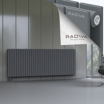 Oti Radiateur En Aluminium 900x2438 Anthracite Bas à gauche 50mm