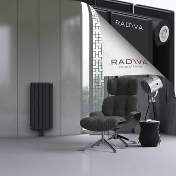 Oti Radiateur En Aluminium 900x440 Noir Bas Milieu 50mm