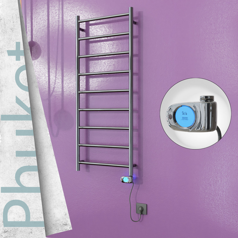 Phuket Sèche Serviettes Electrique 500x1200 Finition de polissage (Thermostat Musa) 200 W 