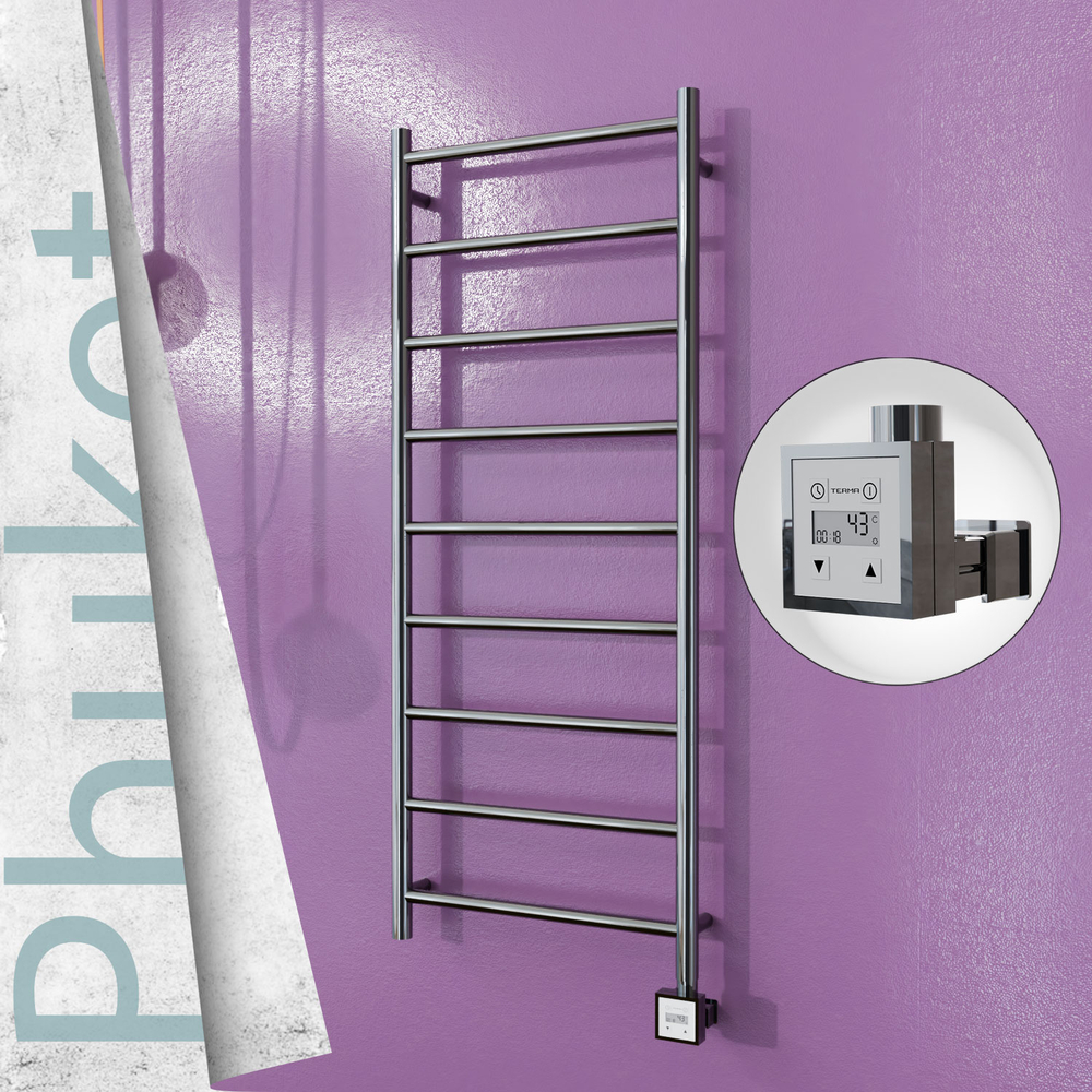 Phuket Electric Towel Warmer 500x1200 Polished Finish Ktx3 200 W - 1