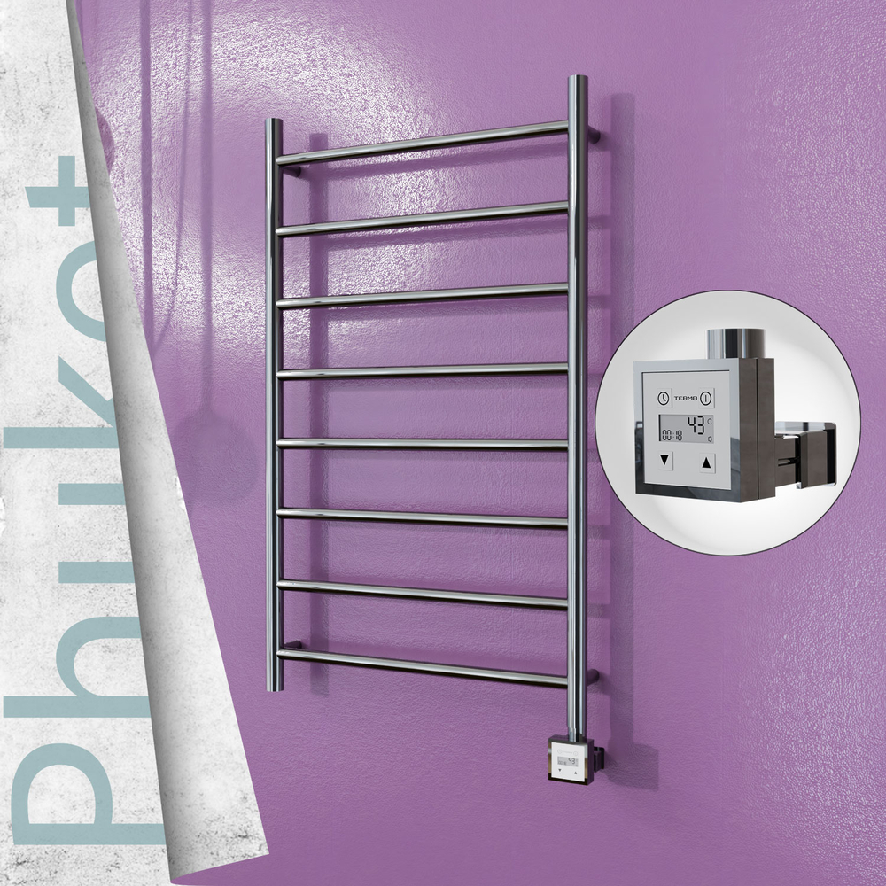 Phuket Electric Towel Warmer 600x1000 Polished Finish Ktx3 200 W - 1