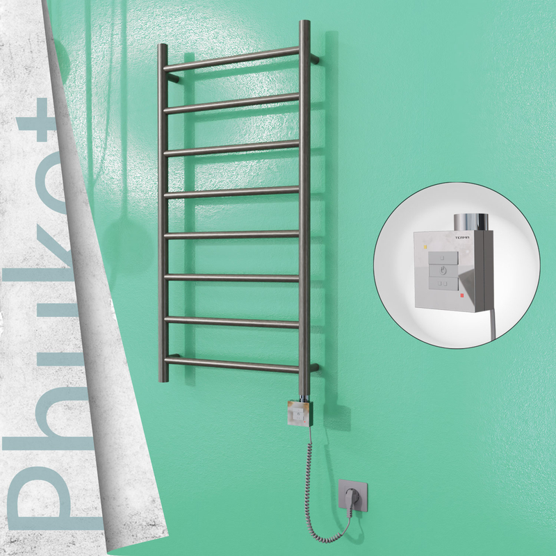 Phuket Sèche Serviettes Electrique 500x1000 Finition peinture satiné Ktx1 200 Watt Câble en spirale