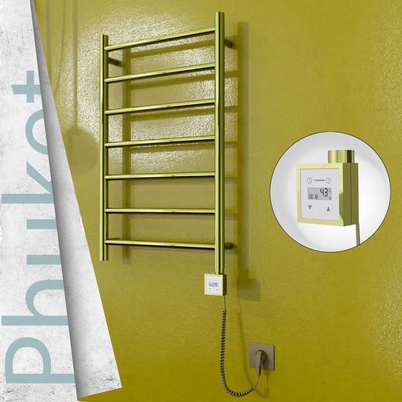 Phuket Elektrikli Havlupan 500x800 Altın (KTX3 Termostat) 200W Spiral Kablolu