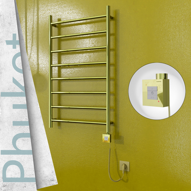 Phuket Electric Towel Warmer 600x1000 Gold Ktx1 200 W (Spiral Cable)