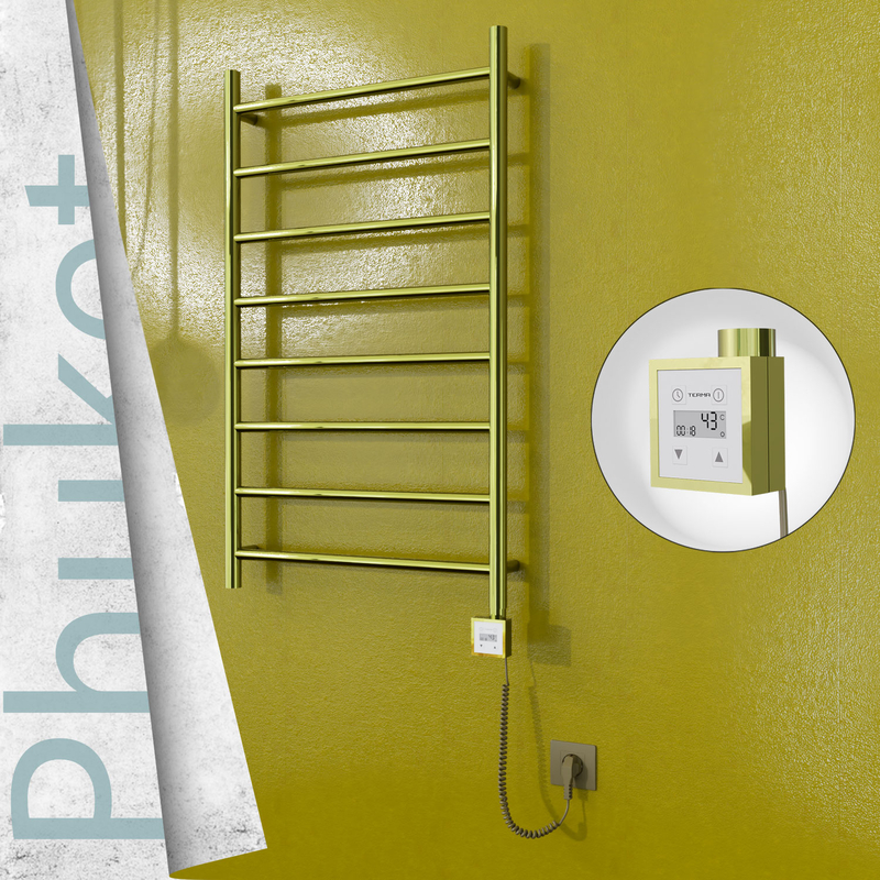 Phuket Elektrikli Havlupan 600x1000 Altın (KTX3 Termostat) 200W Spiral Kablolu 