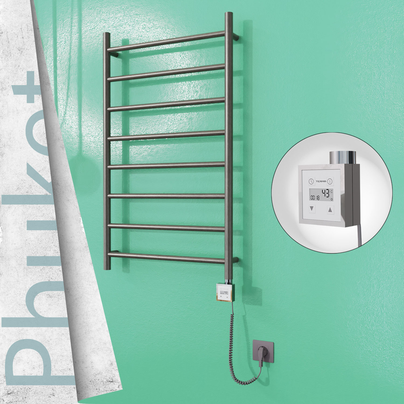 Phuket Sèche Serviettes Electrique 600x1000 Finition peinture satiné Ktx3 200 Watt Câble en spirale 