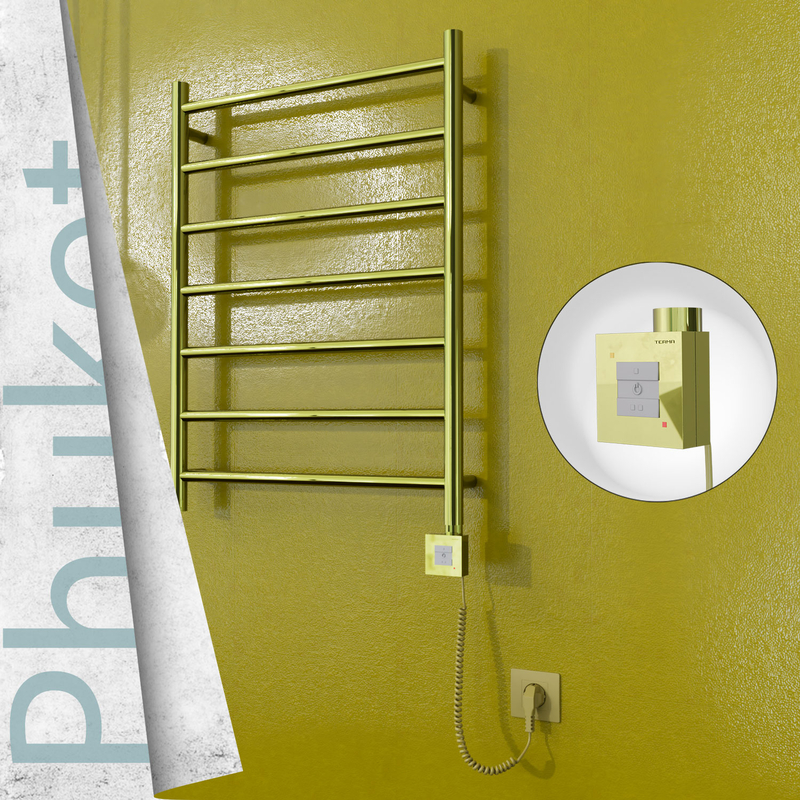 Phuket Elektrikli Havlupan 600x800 Altın (KTX1 Termostat) 200W Spiral Kablolu