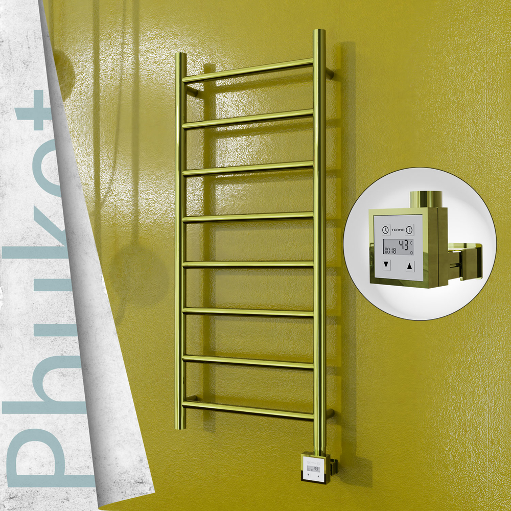 Phuket Elektrikli Paslanmaz Çelik Havlupan 400x1000 Altın (KTX3 Termostat) 200W - 1