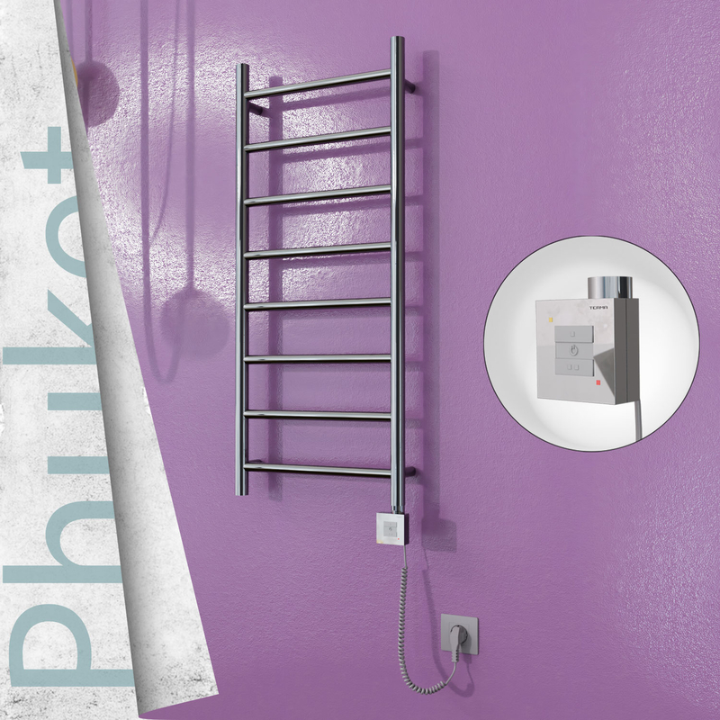 Phuket Elektrikli Paslanmaz Çelik Havlupan 400x1000 Ayna Polisaj (KTX1 Termostat) 200W Spiral Kablolu 
