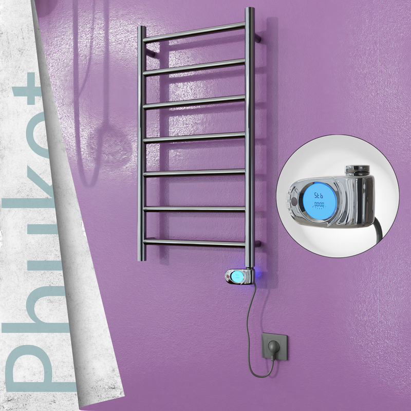 Phuket Elektrikli Paslanmaz Çelik Havlupan 400x800 Ayna Polisaj (Musa Termostat) 200W