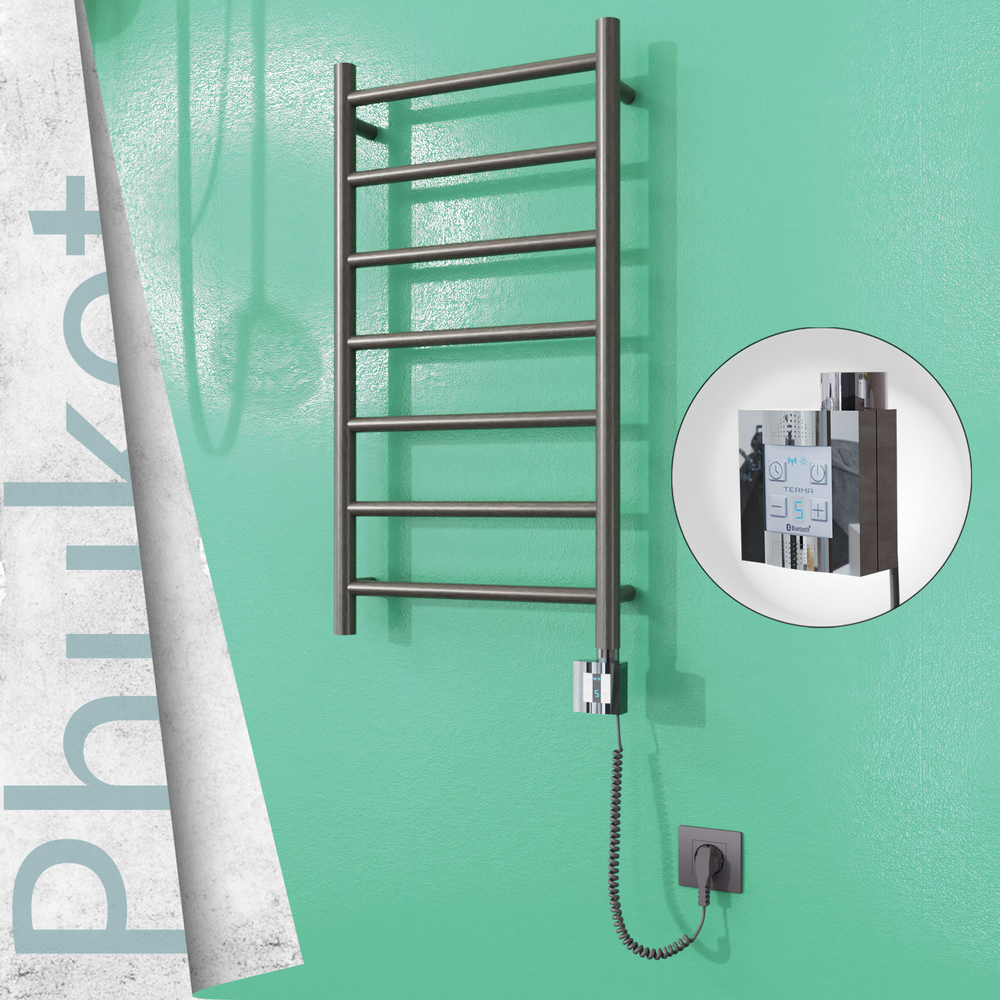 Phuket Elektrikli Paslanmaz Çelik Havlupan 400x800 Satin Polisaj (KTX4 Termostat) 200W Spiral Kablolu - 1