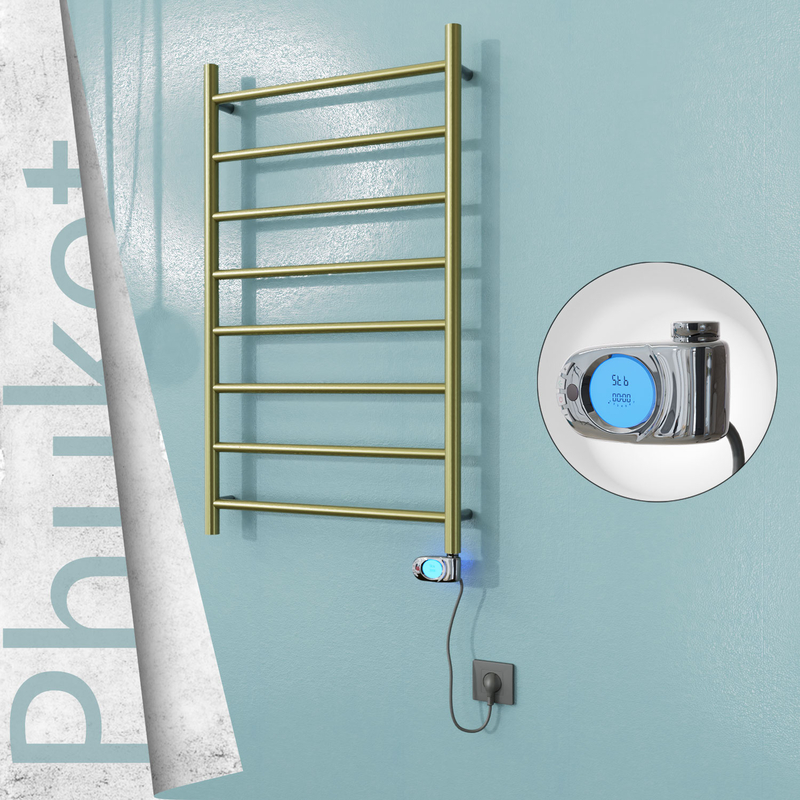 Phuket Elektrikli Paslanmaz Çelik Havlupan 600x1000 Altın (Musa Termostat) 200W