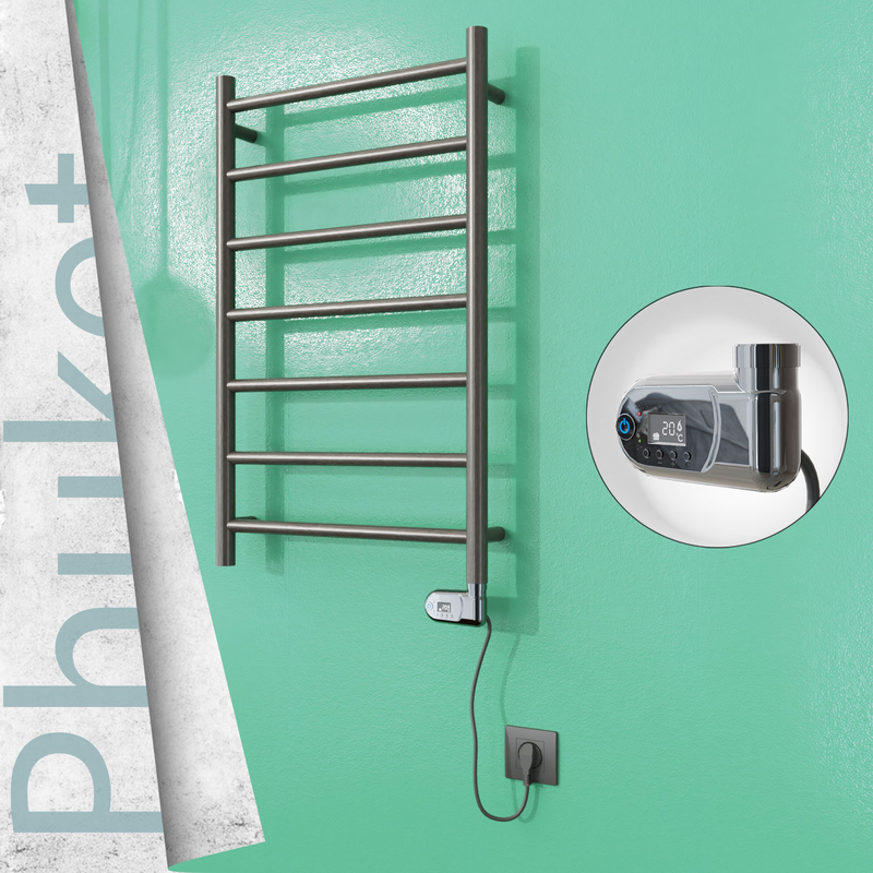 Phuket Sèche Serviettes Electrique 200 W 500x800 Finition peinture satiné (Thermostat Thesis) 